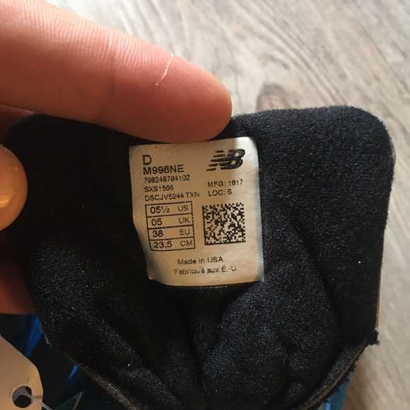 New Balance 998 Fishing Blue - Picture 4 of 4